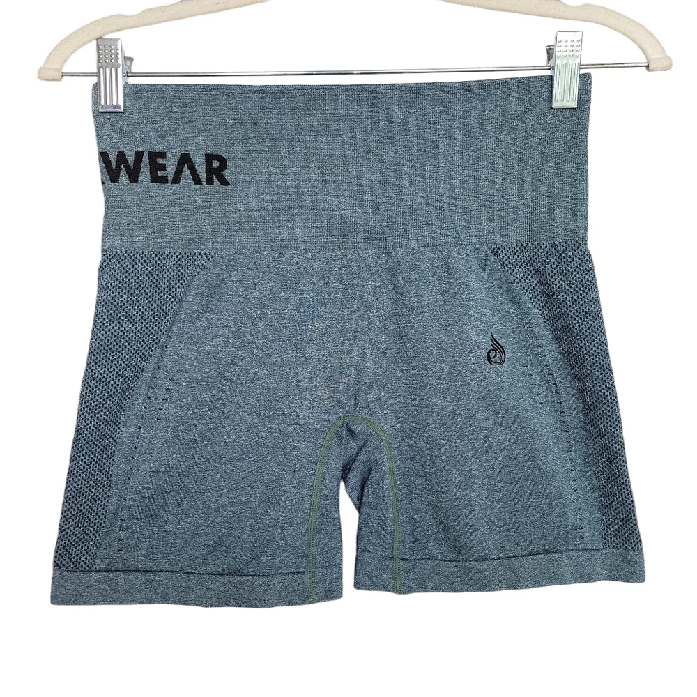 Ryderwear Teal Marl Seamless Staples Shorts Women's Size S/M